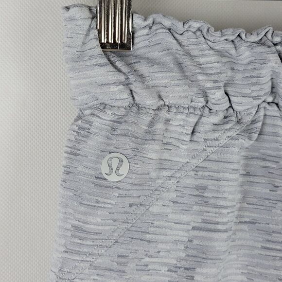 Lululemon Stretch High-Rise Jogger Womens Sz 4 Jacquard Silver Gray Gym Workout - Picture 8 of 9
